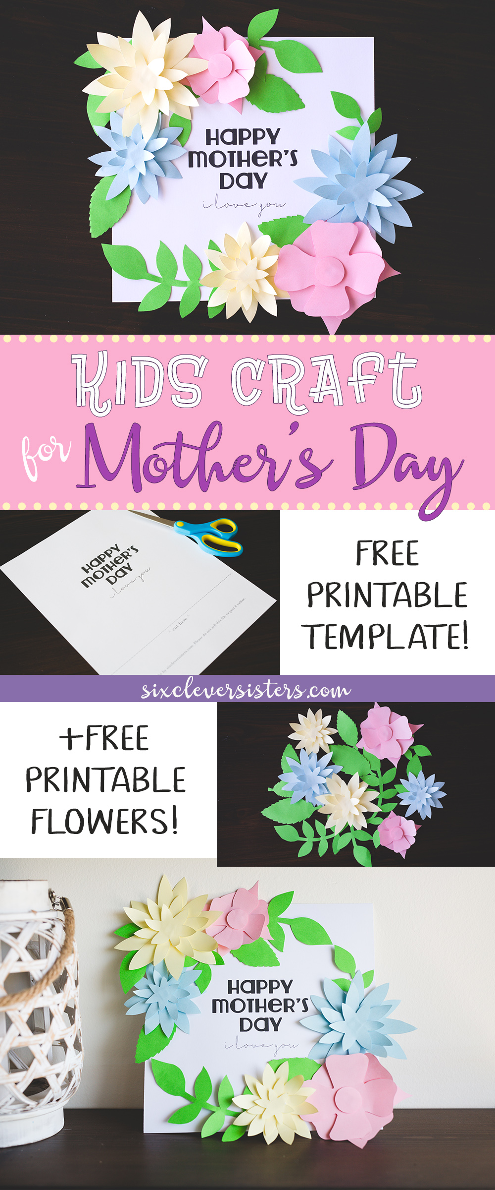 Mother s Day Crafts For Kids Free Printable Templates Six Clever