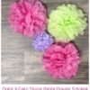 Tissue Paper Flowers | Party Decor | DIY Flowers | Craft Time | Looking to add a bit of decor to your next party? Learn how to make these easy tissue paper flowers on Six Clever Sisters. You can put them just about anywhere!