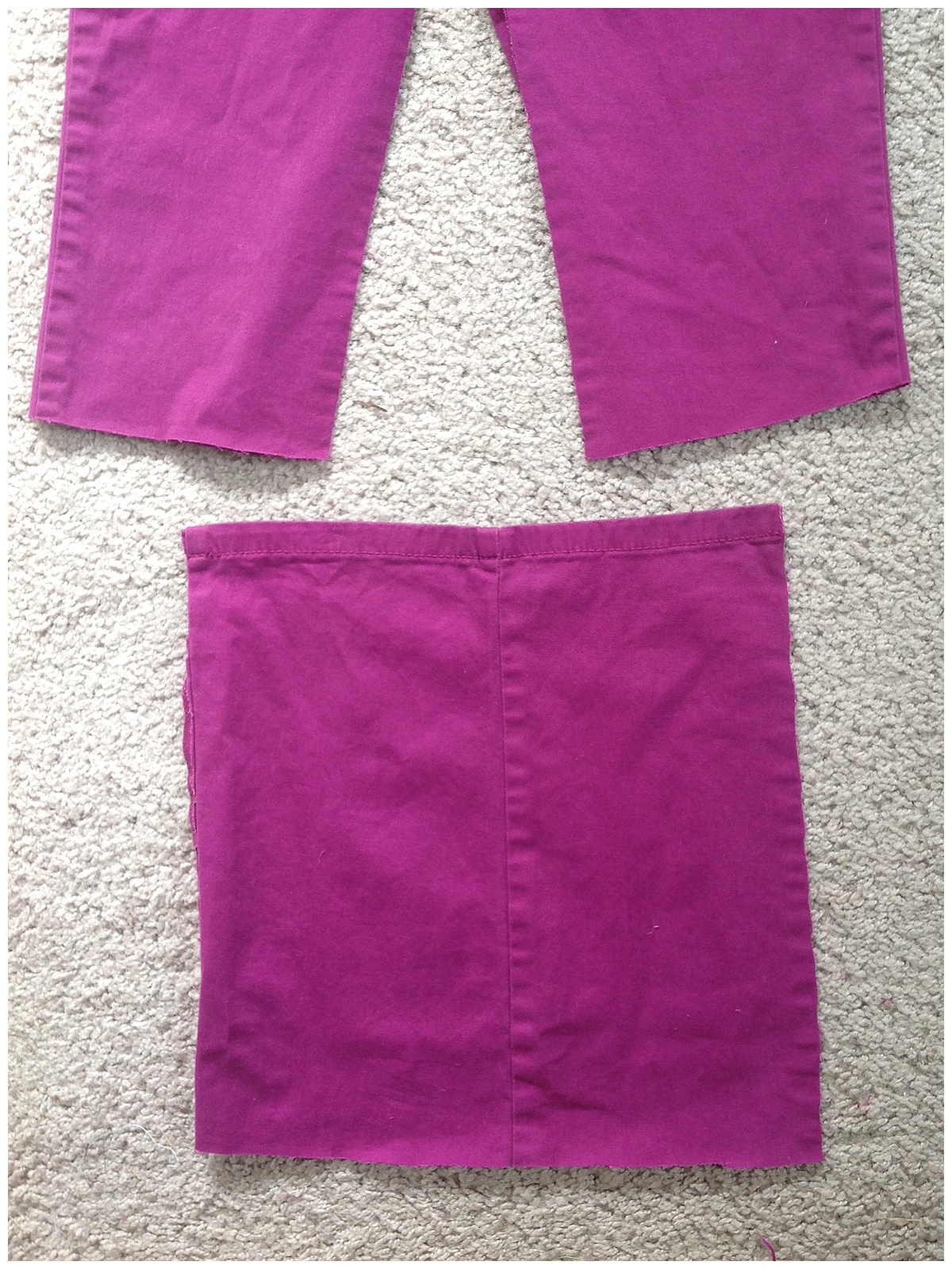 DIY Upcycled Pants to Skirt Basic Sewing Tutorial - Six Clever Sisters