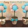 Fabric Puff Flowers