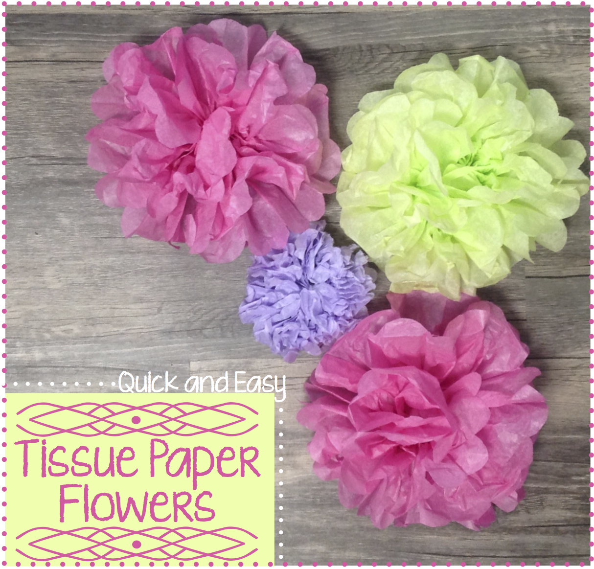 quick and easy tissue paper tutorial