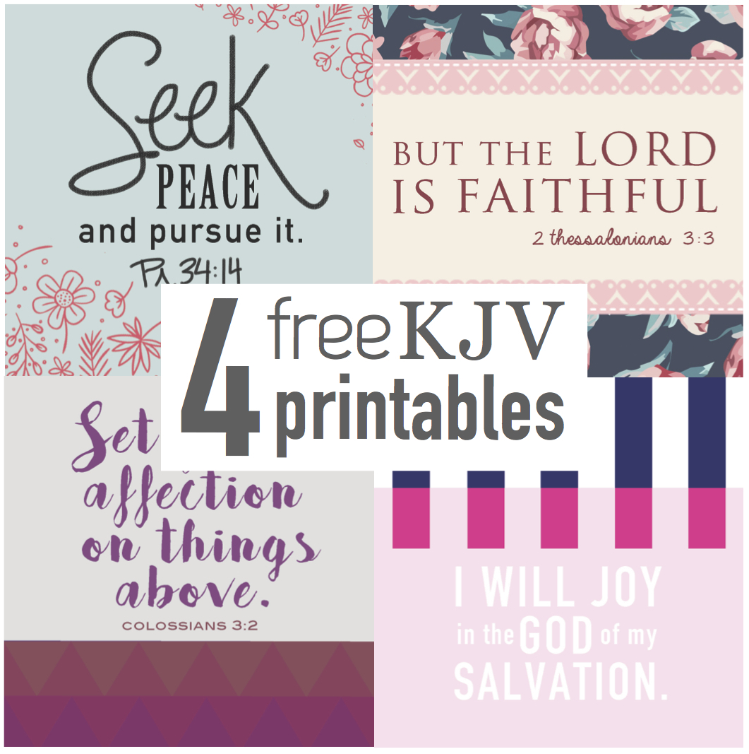 Bible verse KJV Printables