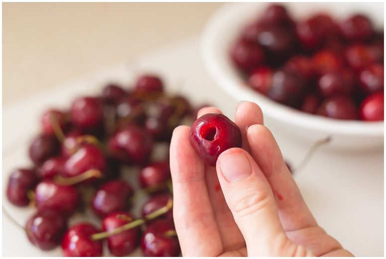 The Easy Way to Pit Cherries