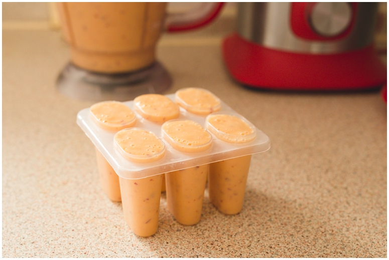 Peaches and Cream Popsicles