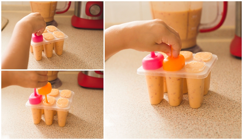 Peaches and Cream Popsicles