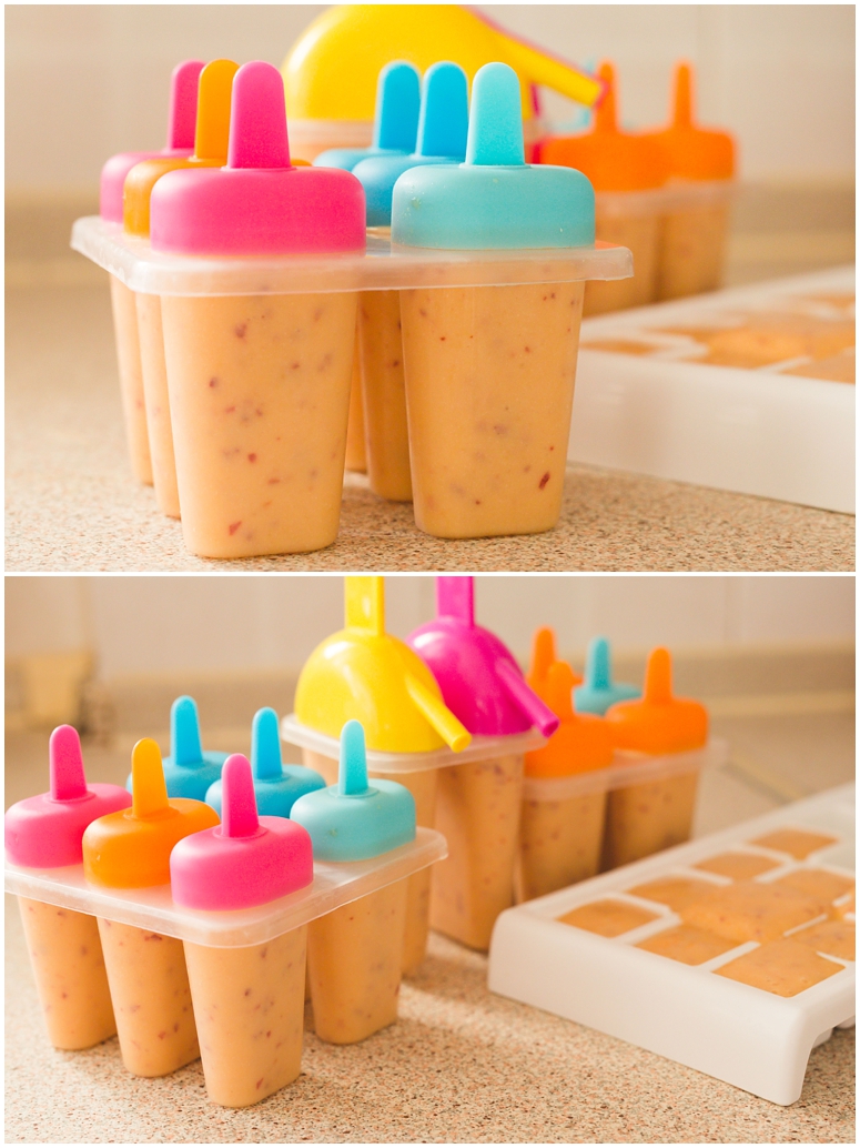 Peaches and Cream Popsicles