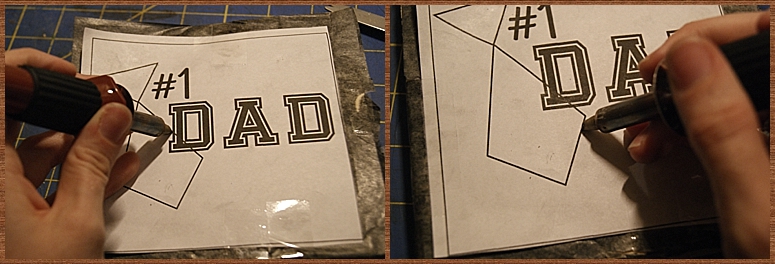 Father's Day Gift - Wood-burned Plaque (free printable!)