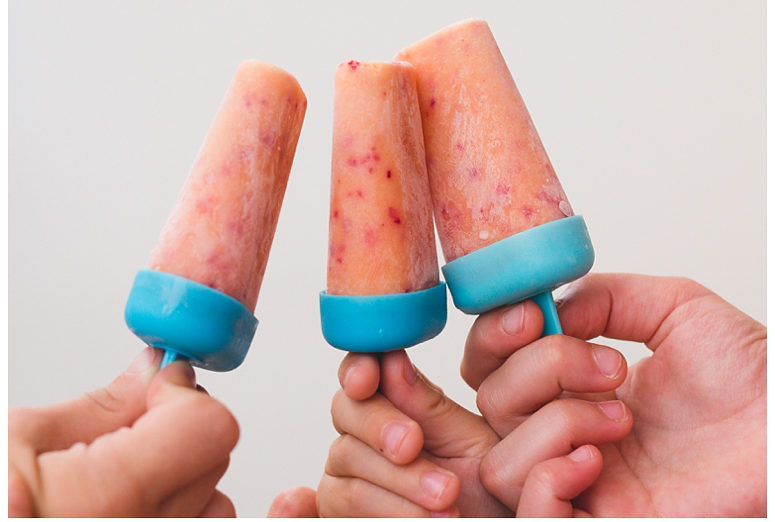 Peaches & Cream Popsicles