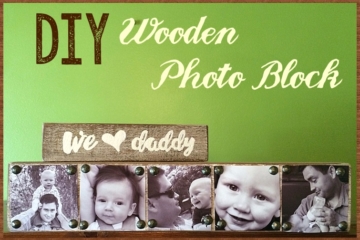 DIY Wooden Photo Block