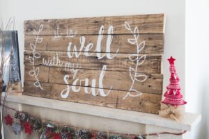 DIY Pallet Sign "It Is Well"