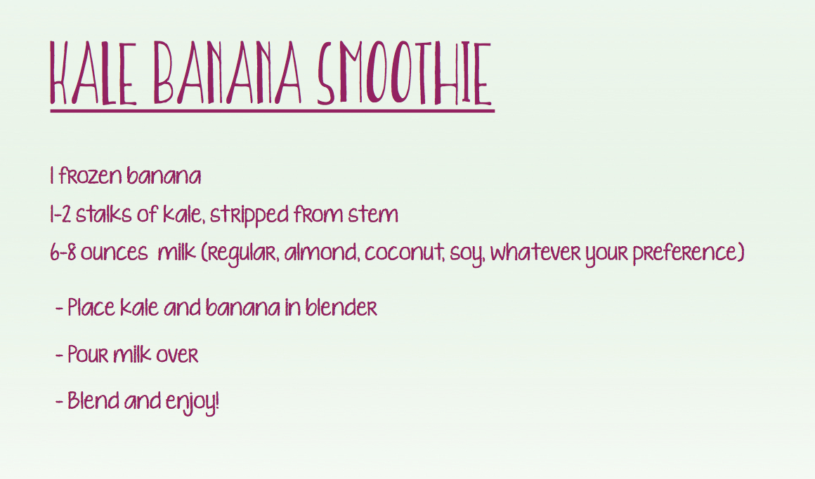 Kale Banana Smoothie Recipe