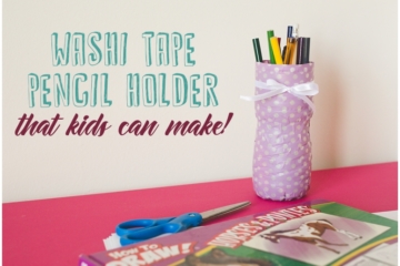 Washi Tape Pencil Holder