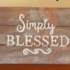 Simply Blessed Wooden Sign diy pallet