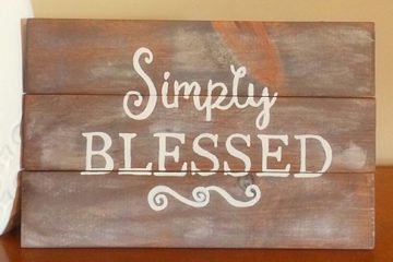 Simply Blessed Wooden Sign diy pallet