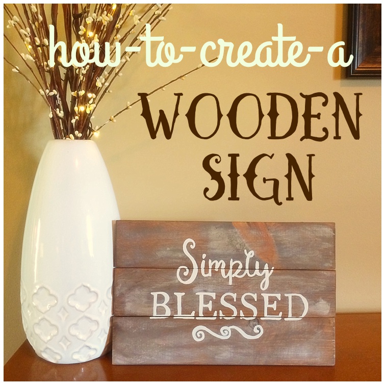 Simply Blessed Wooden Sign diy pallet