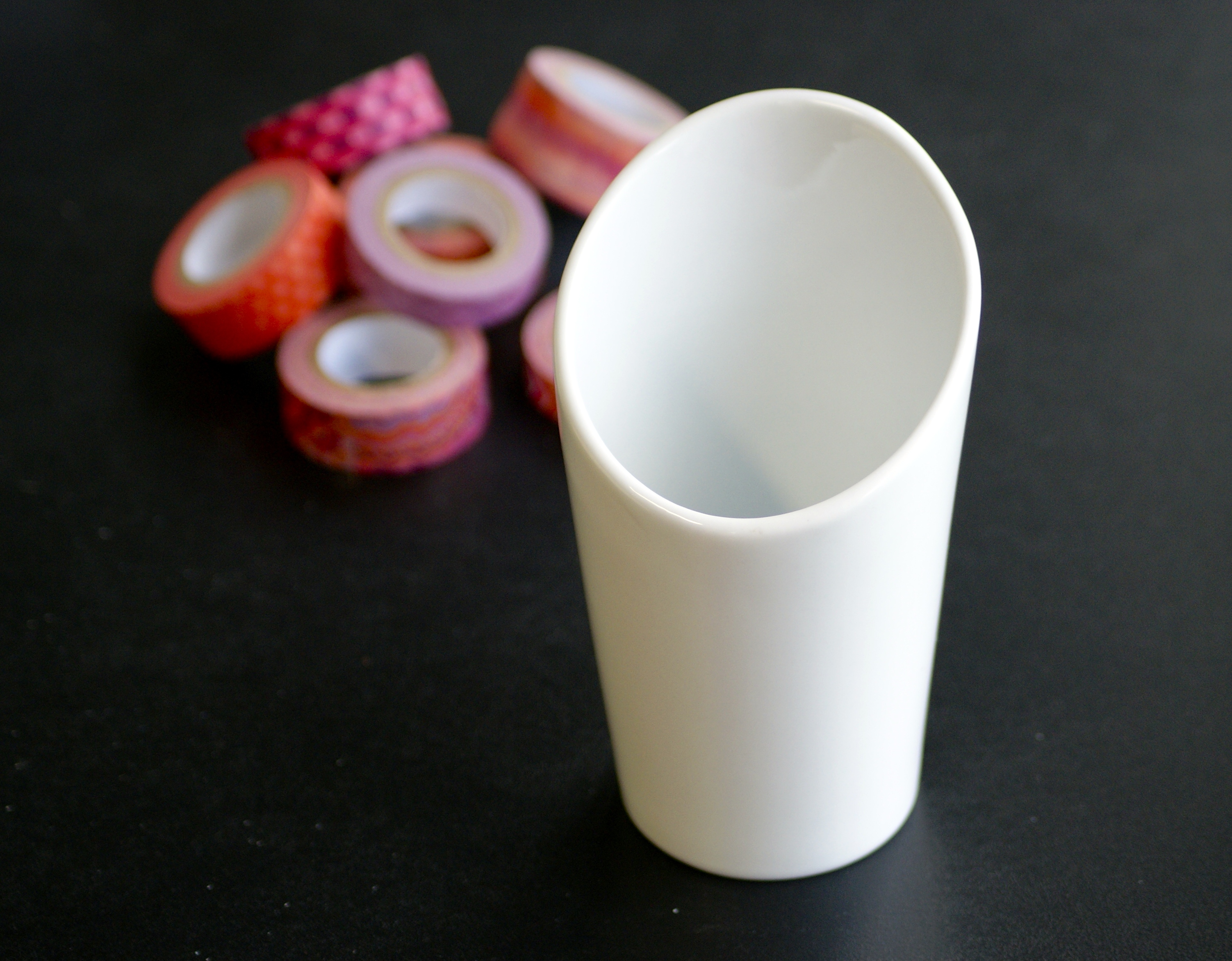 DIY Washi Tape Utensil Holder