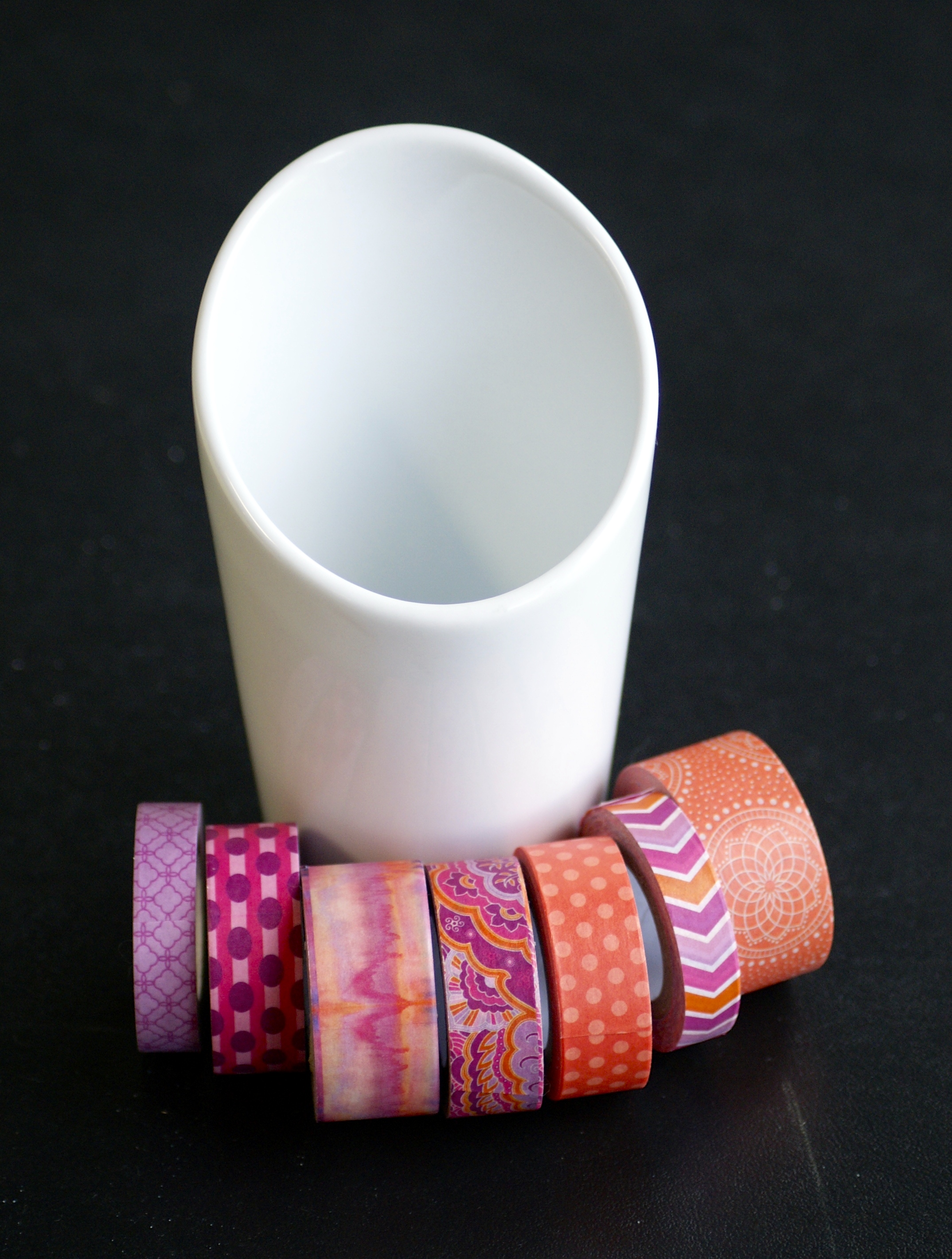 DIY Washi Tape Utensil Holder