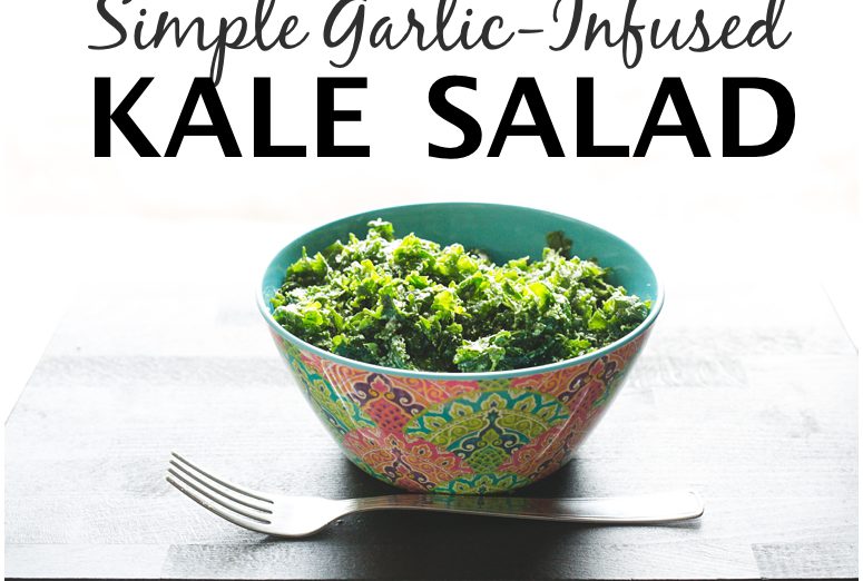 Simple Garlic-Infused Kale Salad