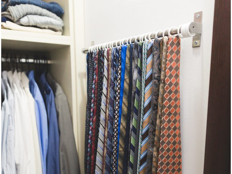 IKEA hack tie organizer