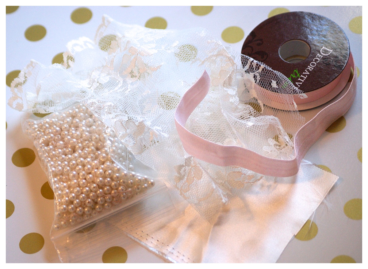 baby headband tutorial DIY easy rosette pearl