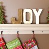 DIY Floating Shelf Stocking hanger