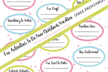 Fun Activities to Do Over Christmas Vacation {Free Printable} #ideasforkids #thingstodo #ideas #forkids #printable