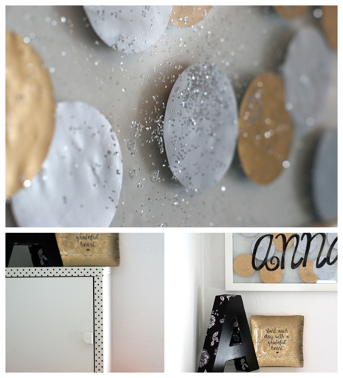 glitter gold dot home decor baby nursery decoration home diy sprinkle