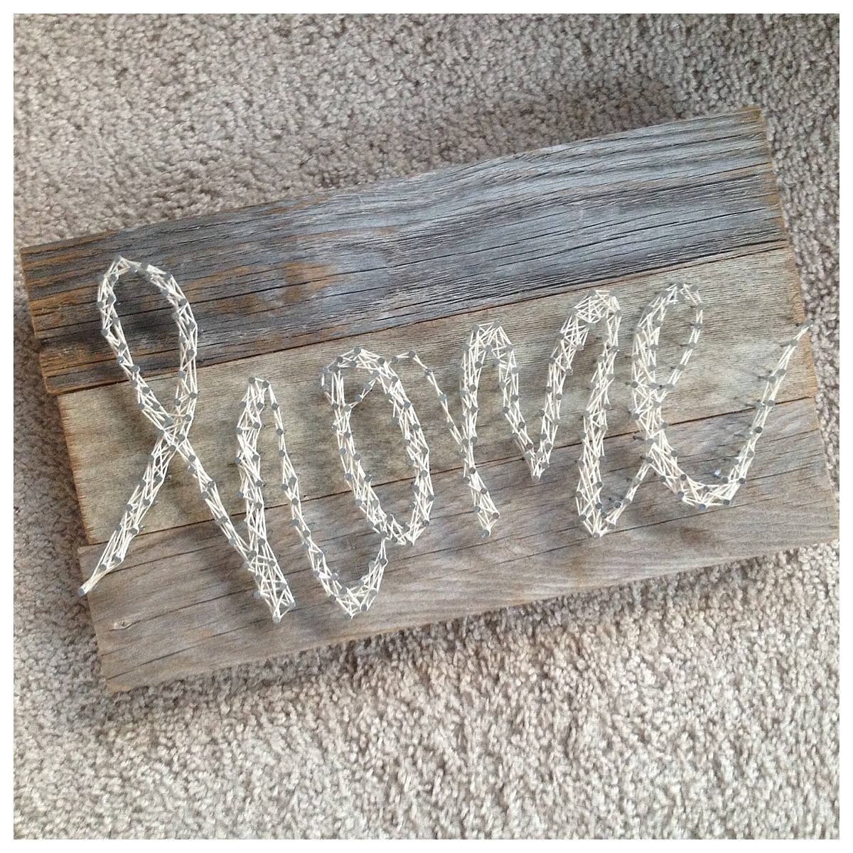 string art tutorial DIY home decor pallet sign