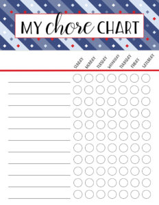 Free Printable Chore Charts