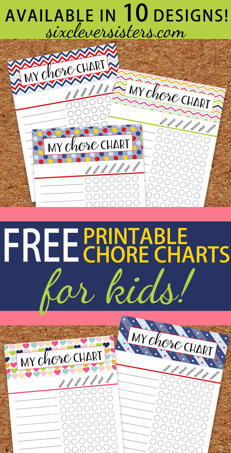 Free Printable Chore Charts