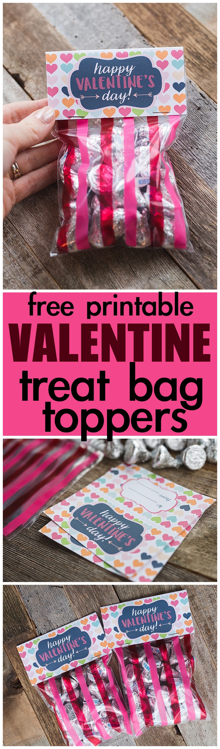 Free Printable Valentine's Day Treat Bag Toppers