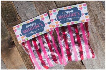 Free Printable Valentine's Day Treat Bag Toppers