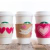 valentines day gift idea cup sleeve heart