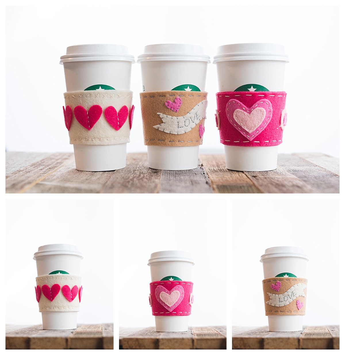 valentines day gift idea cup sleeve heart