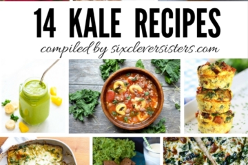 Kale Recipes | Kale Roundup Recipes | Healthy Recipes | Recipes to Try | Six Clever Sisters | Looking to try some new recipes using one of the healthiest vegetables? You're going to LOVE this compilation of kale recipes on Six Clever Sisters blog. Be sure to check it out and tell us what you think was the best!