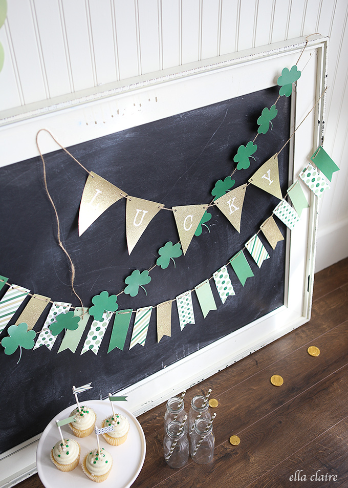 | St. Patrick's Day | St. Patty's Day | St. Patrick's Day Party Decor |St. Patrick's Day Dessert | This compilation of 13 different DIY ideas and recipes at sixcleversisters.com will help you host the best St. Patrick's Day party . . from shamrock streamers to Irish cream coffee creamer to Dublin coddle to green whoopie pies!