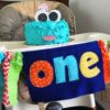 Cute Little Monster FIRST BIRTHDAY {with free templates!} | first birthday party | monster party | cake ideas | One year old | decorations | Check it out at Six Clever Sisters blog!