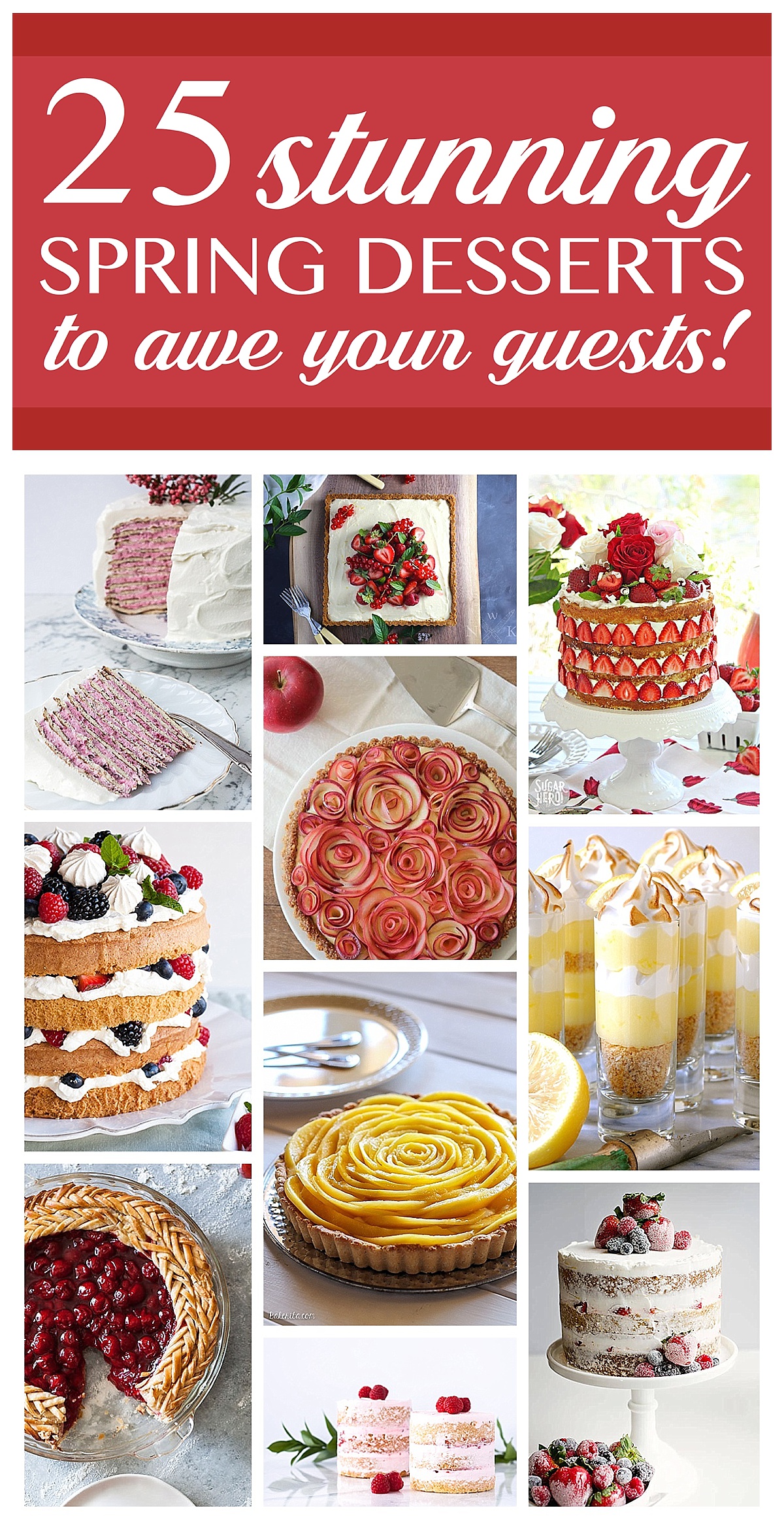 Spring Desserts | Gorgeous Dessert | Beautiful Cake Recipe | Summer Dessert Recipes | Yummy Desserts | Fruit Desserts | Chocolate Desserts | Fancy Elegant Desserts | Impressive Dessert Recipe | Eye Catching | Six Clever Sisters | Mothers Day Ideas | Mothers Day Recipe | This collection of recipes from Six Clever Sisters has beautiful cakes, gorgeous tarts, and eye-catching pies meant to impress your guests!