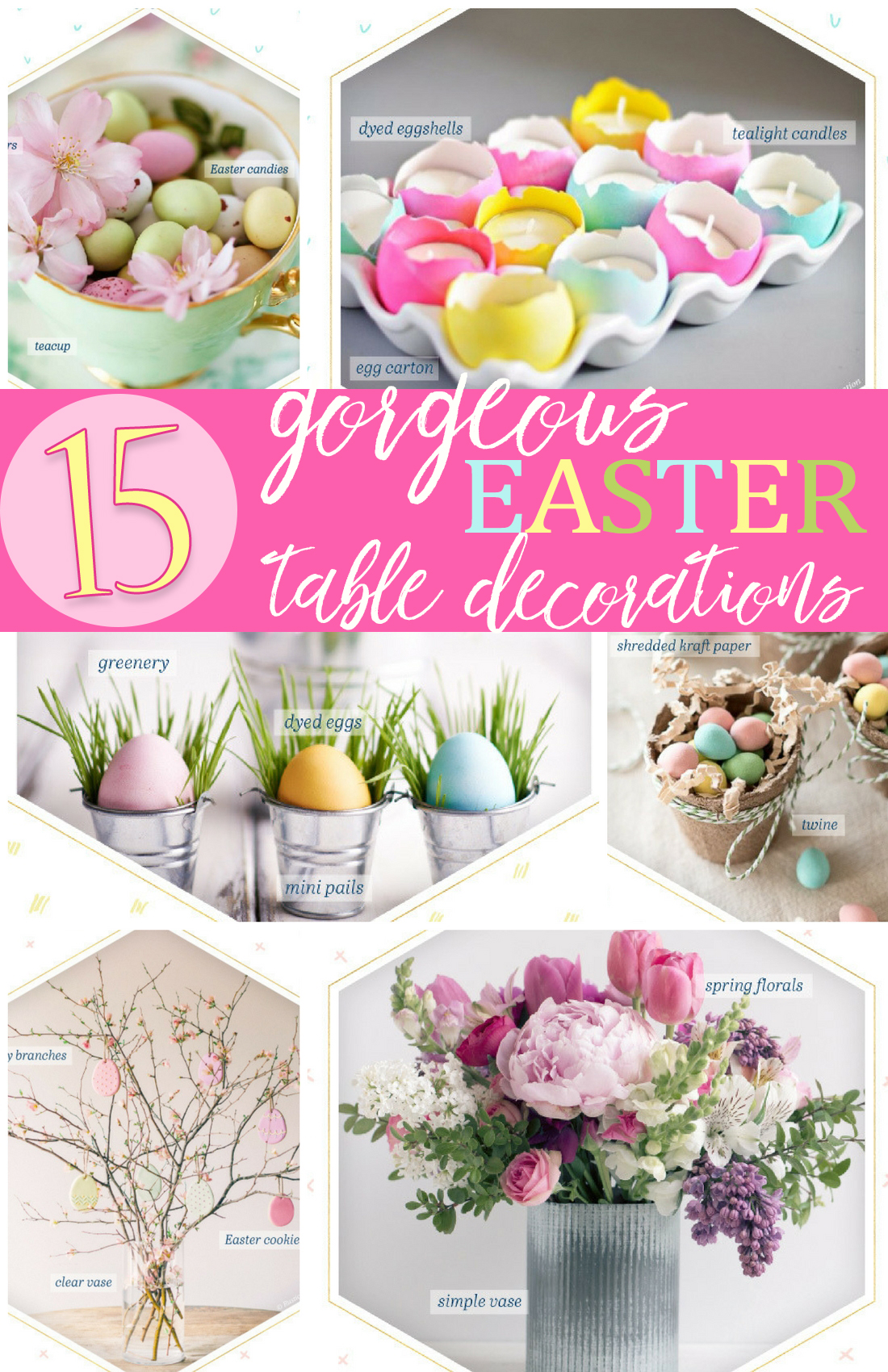 Easter Table Decorations | Easter Table | Easy Easter Centerpieces | Easter Eggs | Spring Decor | Beautiful Easter Table Decorations | Easter Flowers | Centerpiece for Easter 