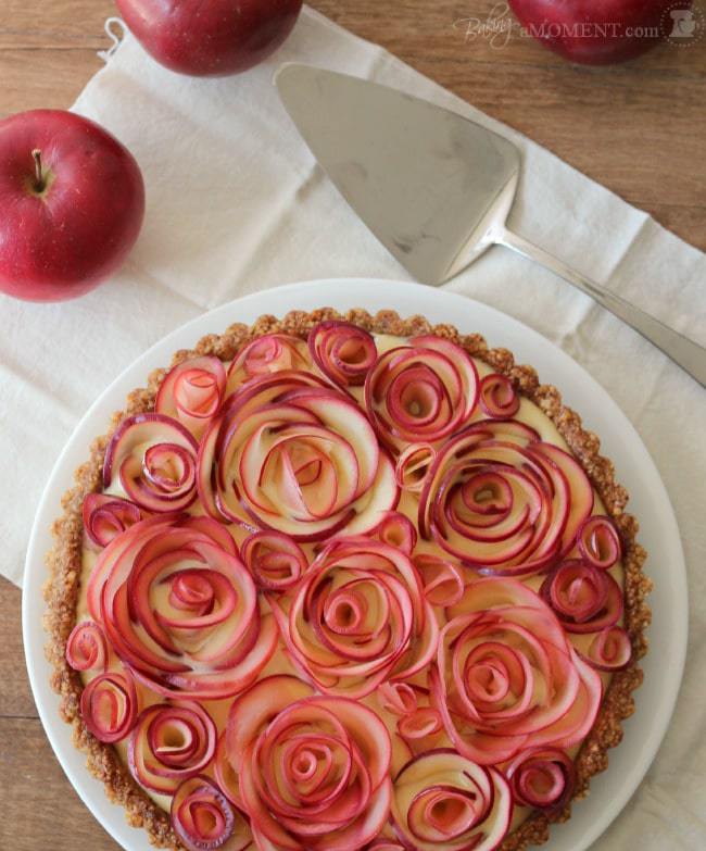 Spring Desserts | Gorgeous Dessert | Beautiful Cake Recipe | Summer Dessert Recipes | Yummy Desserts | Fruit Desserts | Chocolate Desserts | Fancy Elegant Desserts | Impressive Dessert Recipe | Eye Catching | Six Clever Sisters | Mothers Day Ideas | Mothers Day Recipe | Rose Walnut Apple Tart
