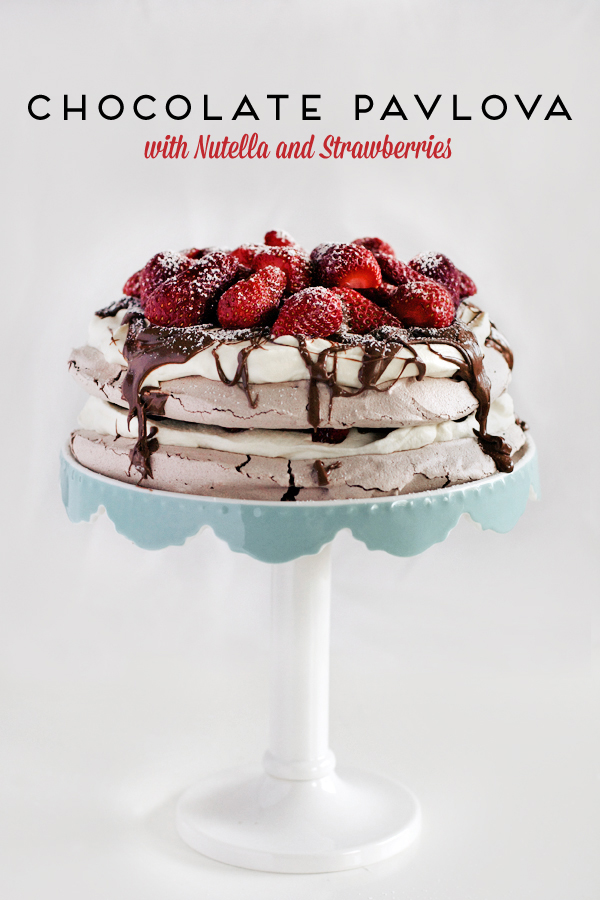 Spring Desserts | Gorgeous Dessert | Beautiful Cake Recipe | Summer Dessert Recipes | Yummy Desserts | Fruit Desserts | Chocolate Desserts | Fancy Elegant Desserts | Impressive Dessert Recipe | Eye Catching | Six Clever Sisters | Mothers Day Ideas | Mothers Day Recipe | Chocolate Nutella Pavlova