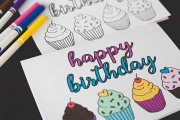 Free Printable | Free Birthday Card | Free Printable Coloring Card | Birthday Card | Happy Birthday Card | Birthday Coloring | Print out this Happy Birthday Card and wish someone a very special birthday!