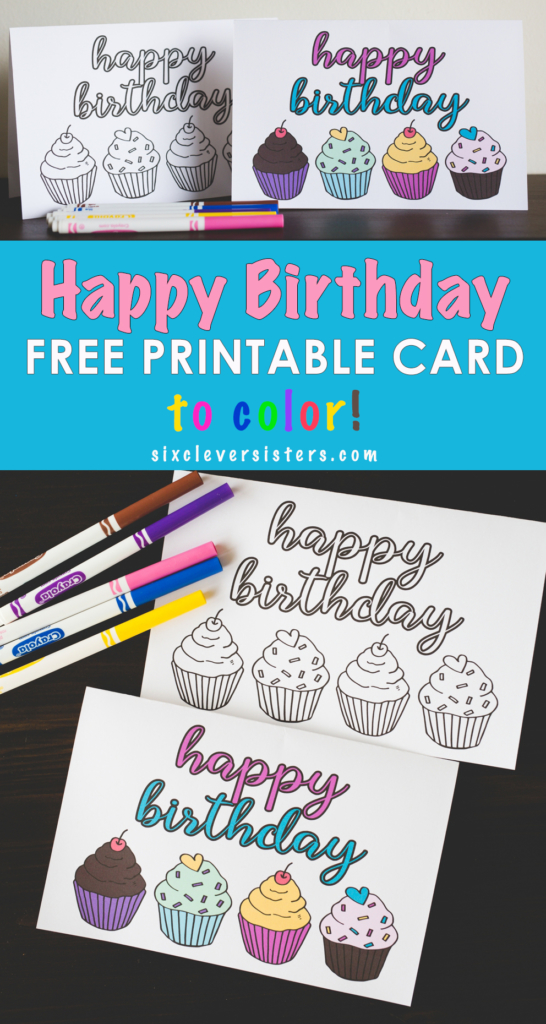 Free Printable | Free Birthday Card | Free Printable Coloring Card | Birthday Card | Happy Birthday Card | Birthday Coloring | Print out this Happy Birthday Card and wish someone a very special birthday!