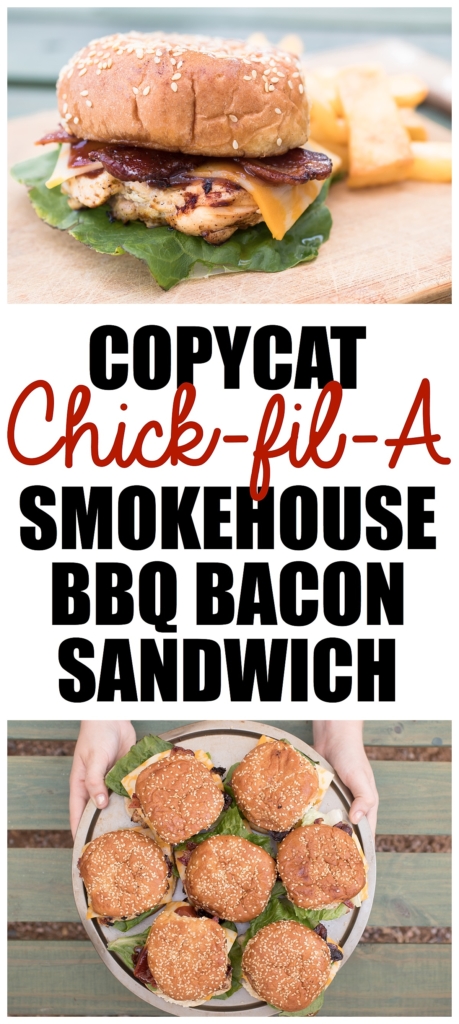 Chick Fil A Copycat Grilled Chicken Smokehouse BBQ Bacon Sandwich | Copycat Chick Fil A Chicken Recipes | Grilled Chicken Recipe | Brown Sugar Bacon | Summer Picnic Food | Labor Day Recipe | Grilled Food