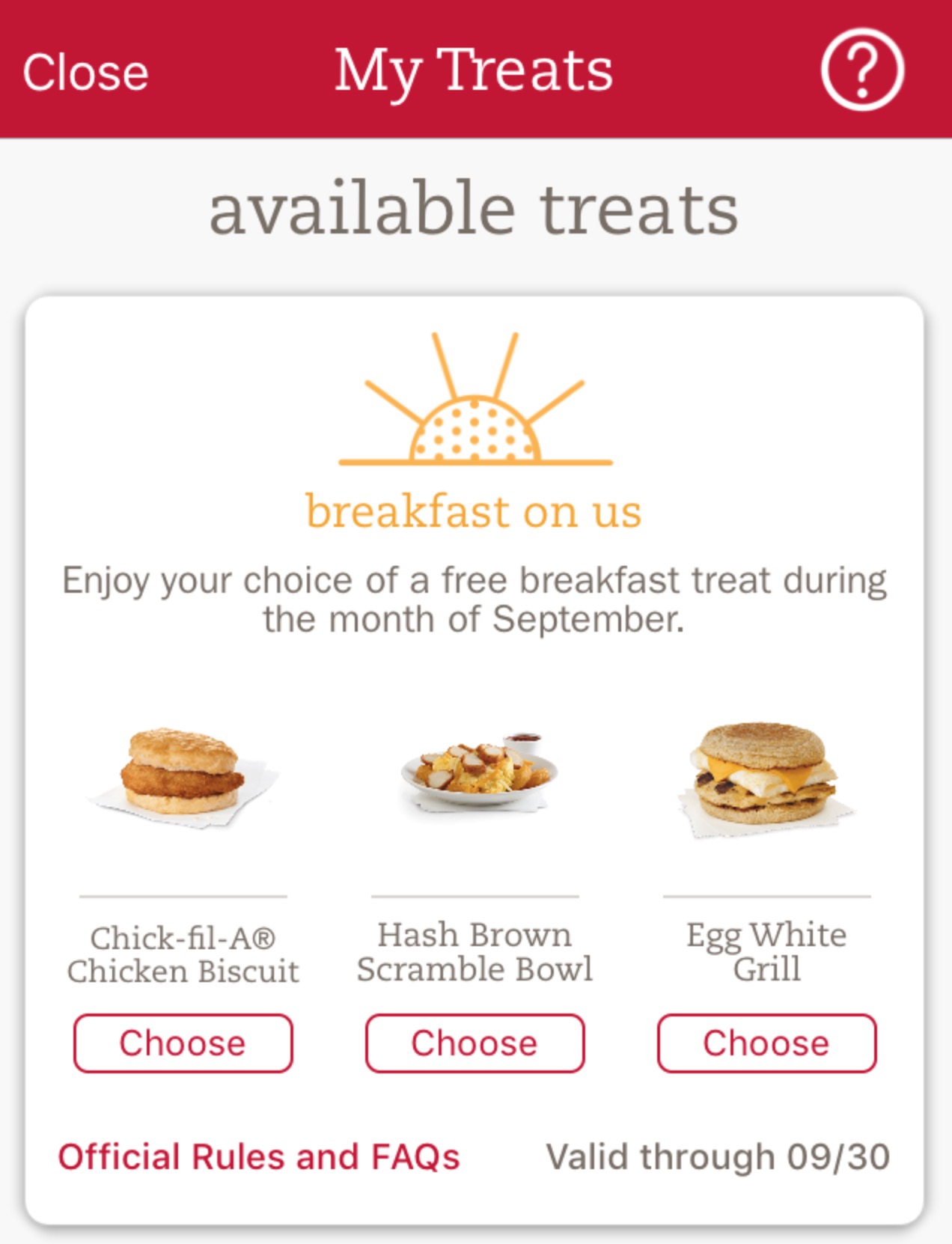 Chick-Fil-A free breakfast deal | Chick-Fil-A One App Free Breakfast | Chick-Fil-A One Breakfast Giveaway | Free Chick-Fil-A Breakfast Item