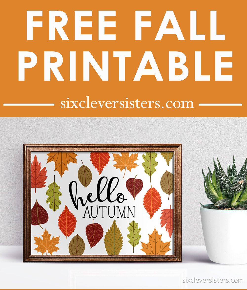 Hello Autumn Free Printable | Hello Autumn Free Printables | Printable Fall Signs | Free Printable Fall Signs | Happy Fall Printable Signs