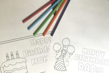 Free Printable Birthday Card | Mom Birthday | Dad Birthday | Birthday Card | Printable | Party | Kid Fun | Coloring | Card to Color | Birthday Card to Color | Birthday | Coloring Page | Happy Birthday | Print these cards for free on Six Clever Sisters!