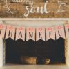 Free Printable Fall Banner | Fall Banner | Fall Banner DIY | Fall Banner Printable | Fall Banner Ideas | Fall Banners for mantle | Head over to the Six Clever Sisters blog to download this free printable fall banner featuring pumpkins and the look of kraft paper!