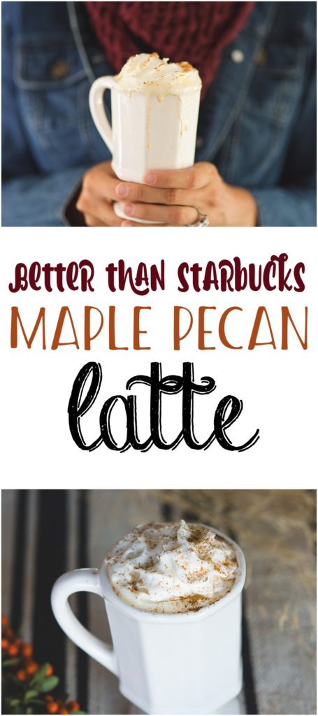 Starbucks Maple Pecan Latte Recipe | Fall Drink Recipes | Holiday Hot Drinks | Coffee Bar | Copycat Recipes Latte