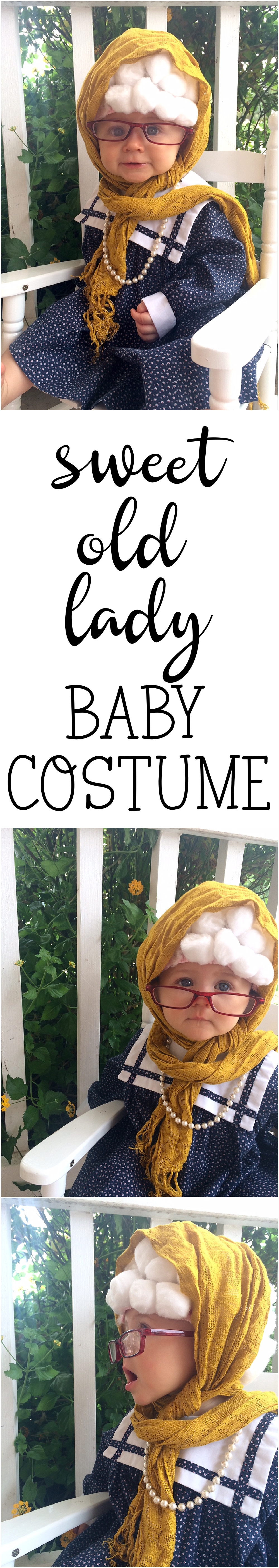 Old Lady Baby Costume | Old Lady Costume for Kids | Halloween Baby Costume | Easy Baby Costume Ideas | Halloween Cpostume Ideas